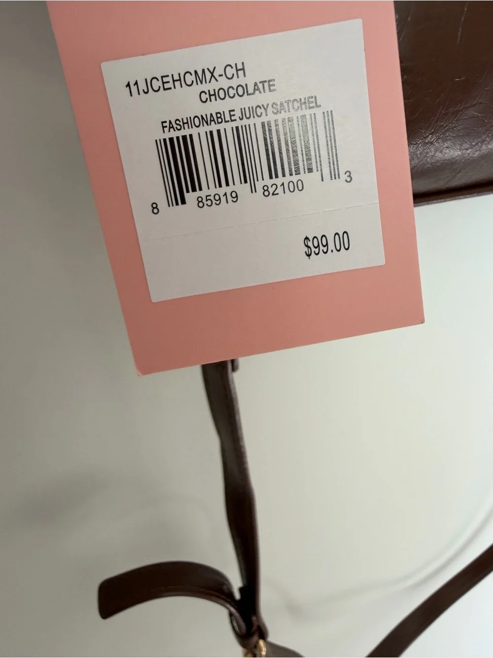 Juicy Couture Brown Satchel bag with Gold hardware
